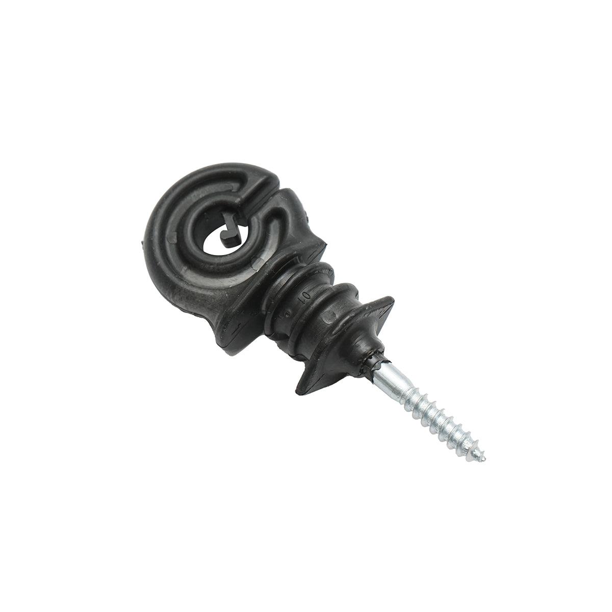ISOLATORI PER RECINTO ELETTRICO ISOLATORI per Pali in Legno MATERIALE PP NERO OPACO isolatore recinzioni elettriche BRECKNER GERMANY - immagine 3