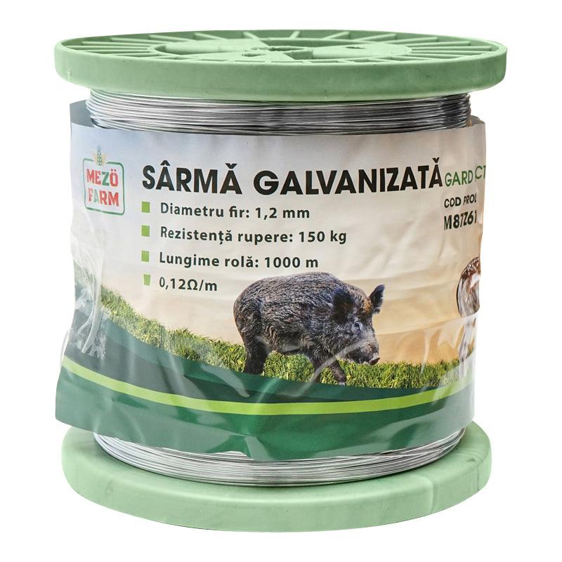 Filo metallico zincato recinto elettrico Ø1,2mm Lunghezza 1000mt, Recinzioni Elettriche Mezofarm