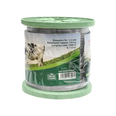 Filo metallico zincato recinto elettrico Ø1,2mm Lunghezza 1000mt, Recinzioni Elettriche Mezofarm - immagine 2