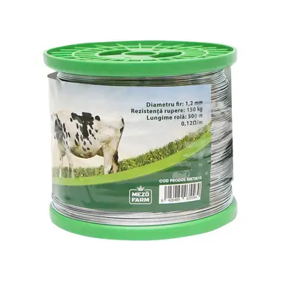 Filo metallico zincato recinto elettrico Ø1,2mm Lunghezza 500mt, Recinzioni Elettriche Mezofarm