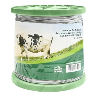 Filo metallico zincato recinto elettrico Ø1,3mm Lunghezza 1000mt, Recinzioni Elettriche Mezofarm - immagine 3