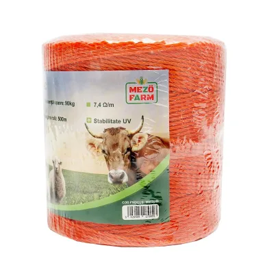 Filo per recinto elettrico, Lunghezza 500 mt, Ø2,5mm. 3x0.15mm. SS , 7.4 Ohm/m, colore arancione, recinzioni elettriche Mezofarm - immagine 4