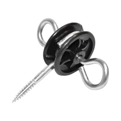 Isolatori a Doppio Gancio isolatore girevole per maniglia per cancello recinto elettrico 1 pezzo Isolatore a Doppio Gancio recinzioni elettriche MEZOFARM