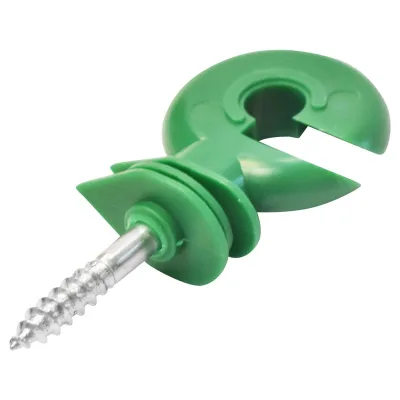 Isolatori ad Anello per RECINTO ELETTRICO Ø5.2mm 80x35mm per Pali in Legno recinzioni elettriche Mezofarm - immagine 3