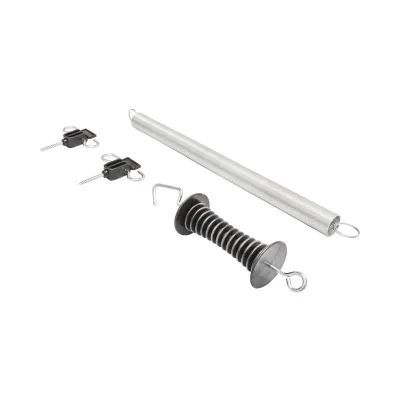 Set Maniglia per recinto elettrico Molla di Tensione estendibile e 2 Isolatori a Doppio Gancio recinzioni elettriche Breckner Germany - immagine 3