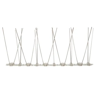 1 pz Dissuasore 250mm 10 punte, Dissuasori per Piccioni Punte Anti PICCIONI Striscia 250mm con 10 punte anti-uccelli - immagine 3
