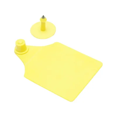10 Marchi Auricolari Per Bovini Set Marchi Auricolari In Plastica Per Bestiame gialle 64x95mm per mucche Breckner Germany