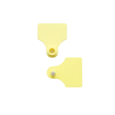 10 Marchi Auricolari Per Ovini Set Marchi Auricolari In Plastica Per Bestiame gialle 31x43mm per ovini Breckner Germany