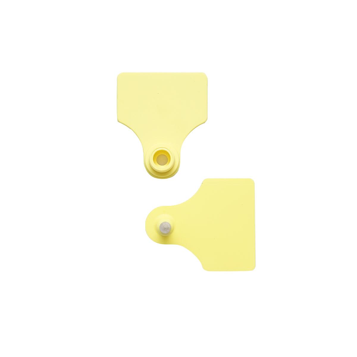 10 Marchi Auricolari Per Ovini Set Marchi Auricolari In Plastica Per Bestiame gialle 31x43mm per ovini Breckner Germany