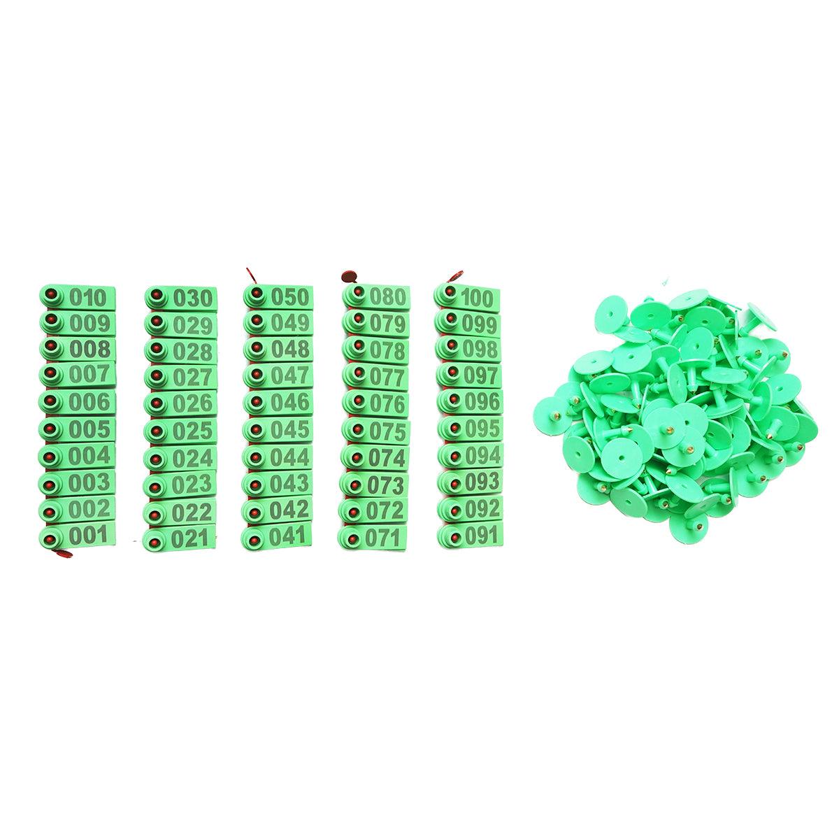100 Marchi Auricolari Per Bestiame Set Marchi Auricolari In Plastica Per Bestiame per ovini - immagine 3