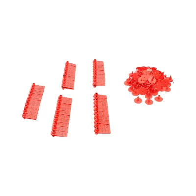 100 Marchi Auricolari Per Bestiame Set Marchi Auricolari In Plastica Per Bestiame per ovini Numerate 001-100 - immagine 3