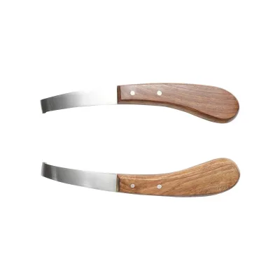 2 Coltelli per la pulizia degli zoccoli Set 2 Coltelli professionale per la pulizia degli zoccoli cavalli Breckner Germany - immagine 2