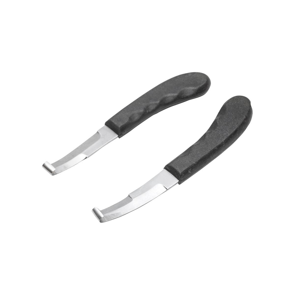 2 Coltelli sinistra destra per la pulizia degli zoccoli 210 mm. Set 2 Coltelli professionale per la pulizia degli zoccoli cavalli 210mm Breckner Germany - immagine 2