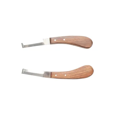 2 Coltelli sinistra destra per la pulizia degli zoccoli Set 2 Coltelli professionale per la pulizia degli zoccoli cavalli Breckner Germany