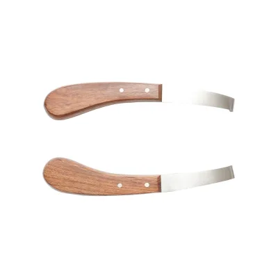 2 Coltelli sinistra destra per la pulizia degli zoccoli Set 2 Coltelli professionale per la pulizia degli zoccoli cavalli Breckner Germany - immagine 2