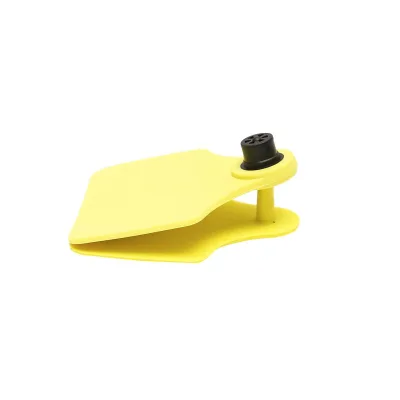 50 Marchi Auricolari Per Bovini Set Marchi Auricolari In Plastica Per Bestiame gialle 31x43mm per Muche Breckner Germany - immagine 2