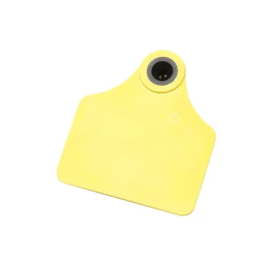 50 Marchi Auricolari Per Bovini Set Marchi Auricolari In Plastica Per Bestiame gialle 31x43mm per Muche Breckner Germany - immagine 3