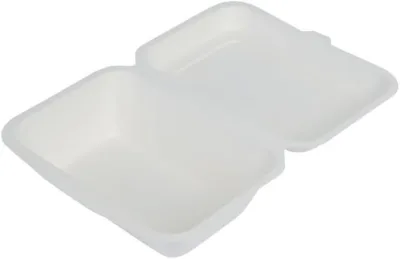 50 PEZZI Contenitore con coperchio in polpa di cellulosa 200x210x70 mm, 50 pezzi BOX MENU 21 X 21 CM Biodegradabili e Compostabili - immagine 2