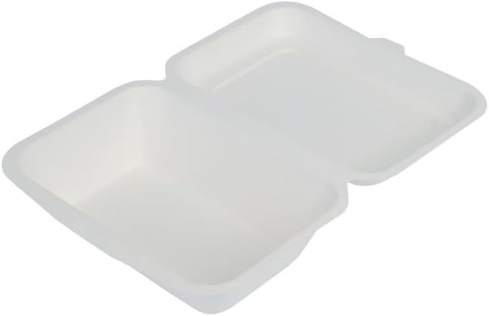 50 PEZZI Contenitore con coperchio in polpa di cellulosa 200x210x70 mm, 50 pezzi BOX MENU 21 X 21 CM Biodegradabili e Compostabili - immagine 2
