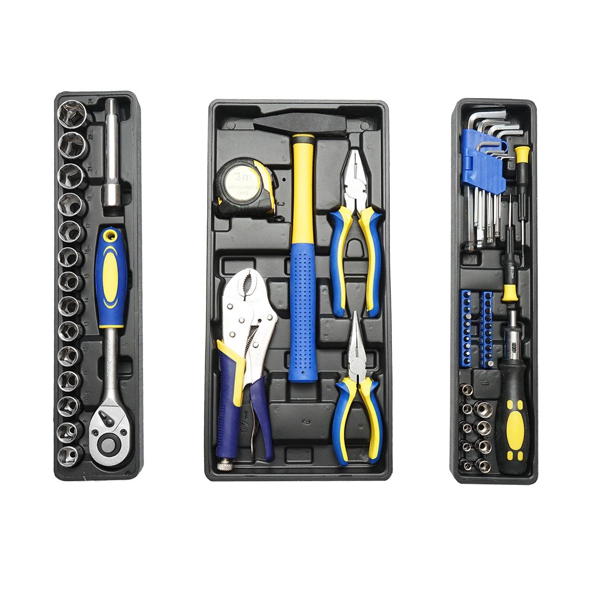 64 Pezzi Set di Chiavi Cassetta Attrezzi Kit di Attrezzi Breckner Germany - immagine 3