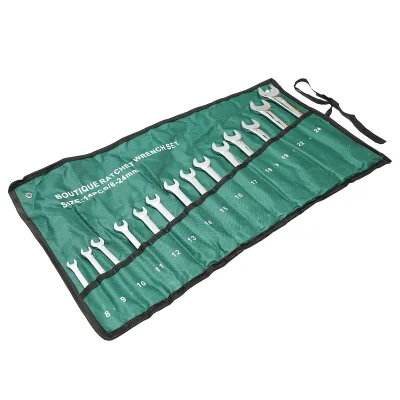 8-24mm Set da 14 pezzi di chiavi combinate fisse e anelli a cricchetto Breckner Germany - immagine 2