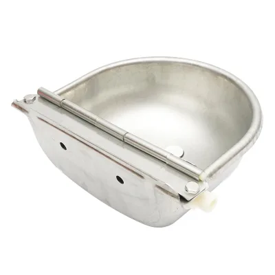 Abbeveratoi per Bovini, Ovini, Bestiame in Acciaio Inox Abbeveratoio per Abbeveraggio Automatico + Tubo Intrecciato, 2.5L 250x240x100mm - immagine 3