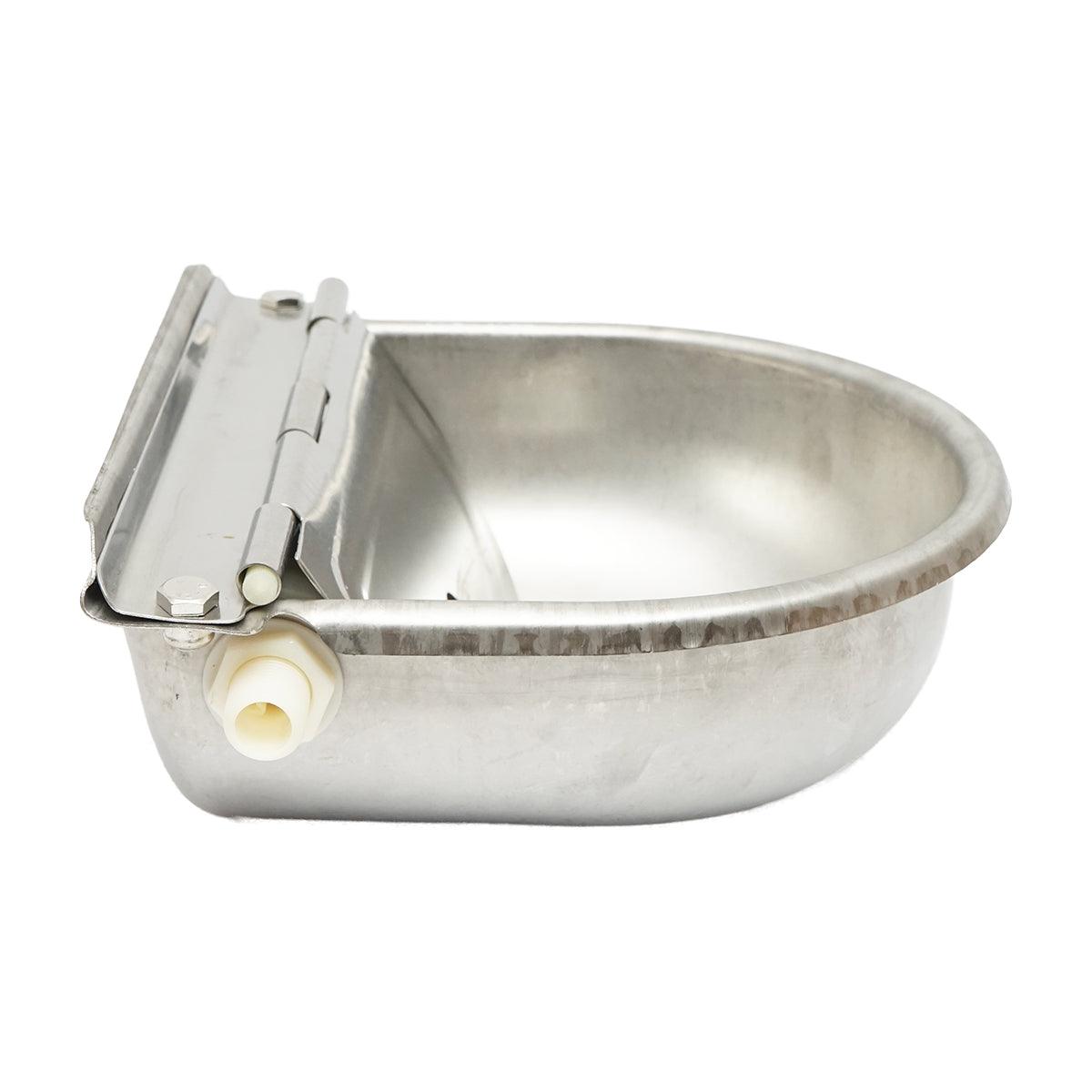 Abbeveratoi per Bovini, Ovini, Bestiame in Acciaio Inox Abbeveratoio per Abbeveraggio Automatico + Tubo Intrecciato, 2.5L 250x240x100mm - immagine 4