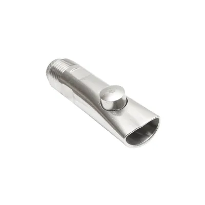 Abbeveratoio Automatico capezzolo bevitore ciuccio per suini bovini ovini in Acciaio Inossidabile 85x21mm M20 - immagine 4