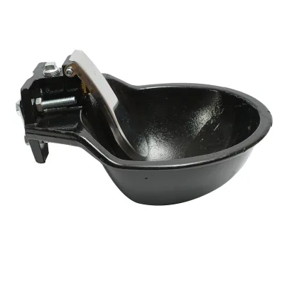 Abbeveratoio in ghisa con Paletta a Pressione 2.5L, abbeveratoio Automatico in ghisa per bovini e Cavalli Breckner Germany - immagine 2