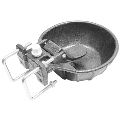 Abbeveratoio in ghisa con Paletta a Pressione 2.5L, abbeveratoio Automatico in ghisa per bovini e Cavalli, Abbeveratoio Breckner Germany 6kg - immagine 2