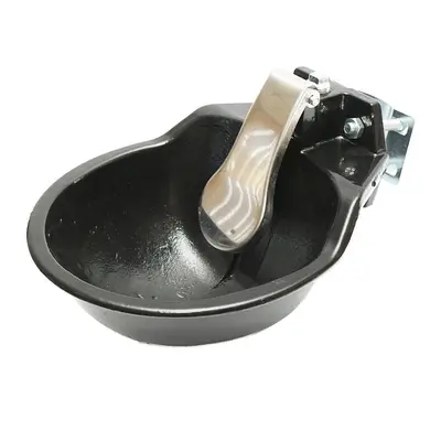 Abbeveratoio in ghisa con Paletta a Pressione 2L, abbeveratoio Automatico in ghisa per bovini e Cavalli Breckner Germany
