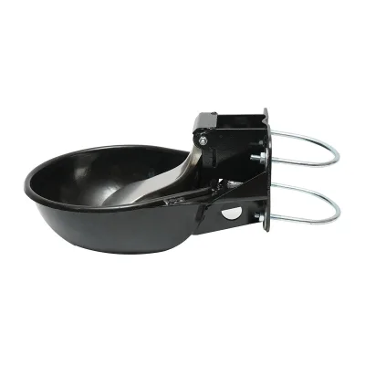 Abbeveratoio metallico 2,5L con linguetta in acciaio inox e accessori di fissaggio - immagine 2