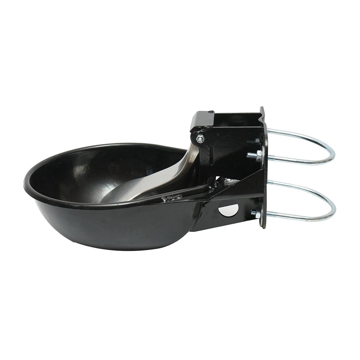 Abbeveratoio metallico 2,5L con linguetta in acciaio inox e accessori di fissaggio - immagine 2