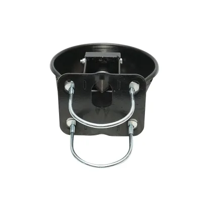 Abbeveratoio metallico 2,5L con linguetta in acciaio inox e accessori di fissaggio - immagine 3