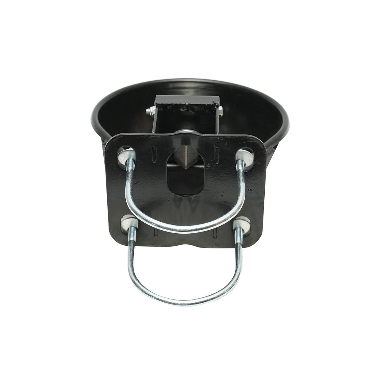 Abbeveratoio metallico 2,5L con linguetta in acciaio inox e accessori di fissaggio - immagine 3