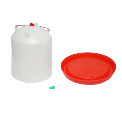 Abbeveratoio per Pollame da 14L, Adatto per Galline, Anatre, Oche, Conigli, Piccioni, Cuculli, Pappagalli, Cavi - immagine 2