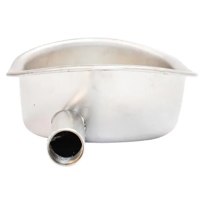 Abbeveratoio piccolo in Acciaio Inox Per Suini 210x155x100mm - immagine 3