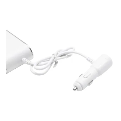 Adattatore accendisigari auto triplo 12/24V bianco con interruttore individuale e 1 porta USB 5V 2,1A - immagine 6