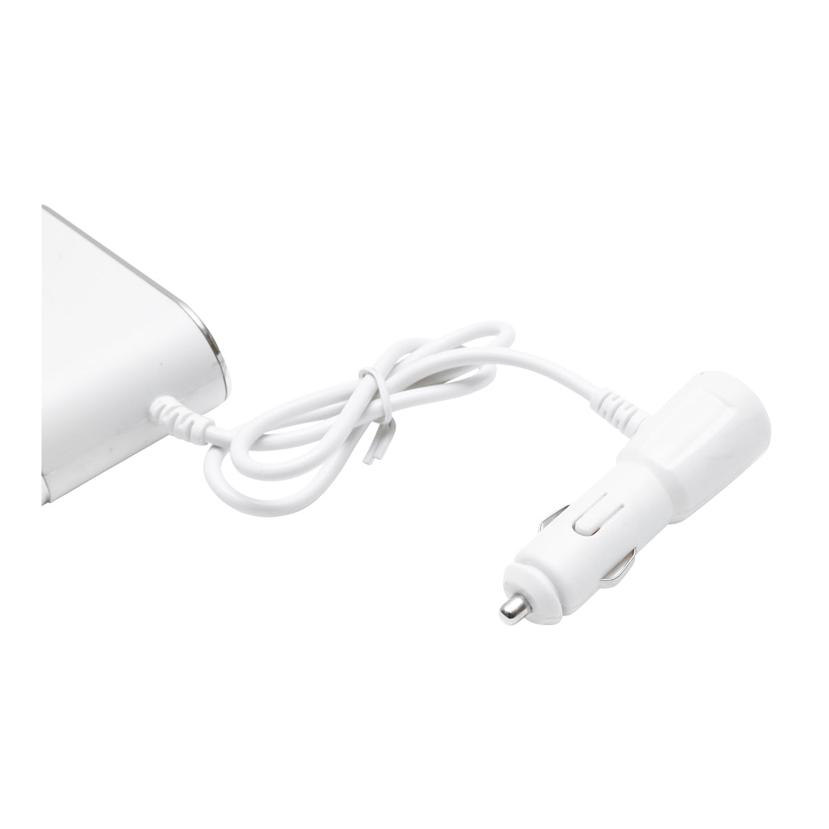 Adattatore accendisigari auto triplo 12/24V bianco con interruttore individuale e 1 porta USB 5V 2,1A - immagine 6