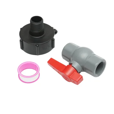 Adattatore con rubinetto 3/4 pollici per IBC. - immagine 2