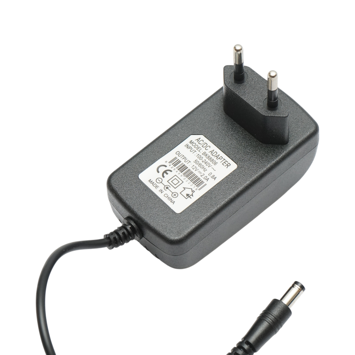 Adattatore di alimentazione 12V 2A AC/DC universale, spina jack 2,1x5,5x11mm Breckner Germany - immagine 3