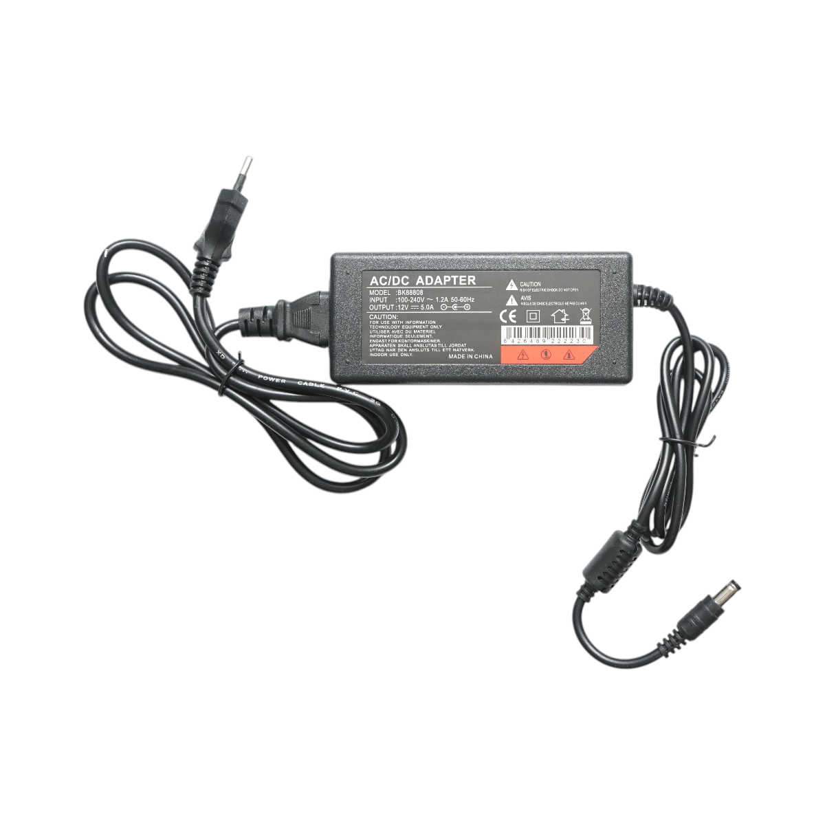 Adattatore di alimentazione 12V 5A AC/DC universale, spina jack 2,1x5,5x11mm Breckner Germany - immagine 3