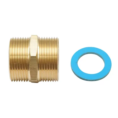 Adattatore flessibile per tubi, in acciaio inox corrugato con guarnizione DN25-1.1/4
