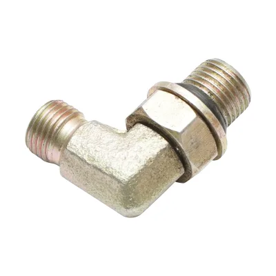 Adattatore idraulico 90 gradi per codice OEM JCB 816/90618, 816/13383, 332/R7492, 332/R5971, 816/90199 Breckner Germany - immagine 3