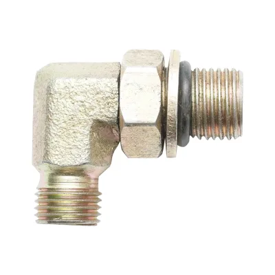 Adattatore idraulico 90 gradi per codice OEM JCB 816/90618, 816/13383, 332/R7492, 332/R5971, 816/90199 Breckner Germany