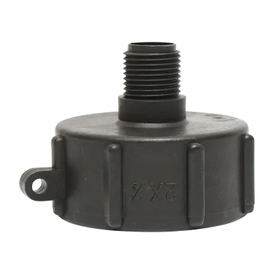 Adattatore S60x6 femmina 1/2 pollici per IBC con filettatura.