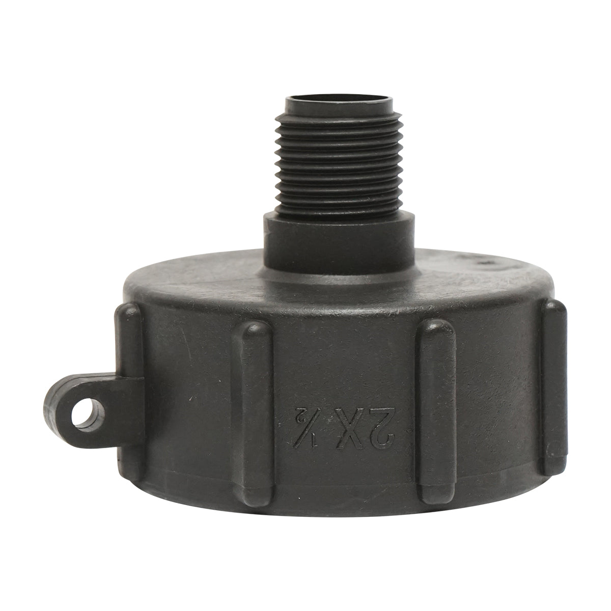 Adattatore S60x6 femmina 1/2 pollici per IBC con filettatura.
