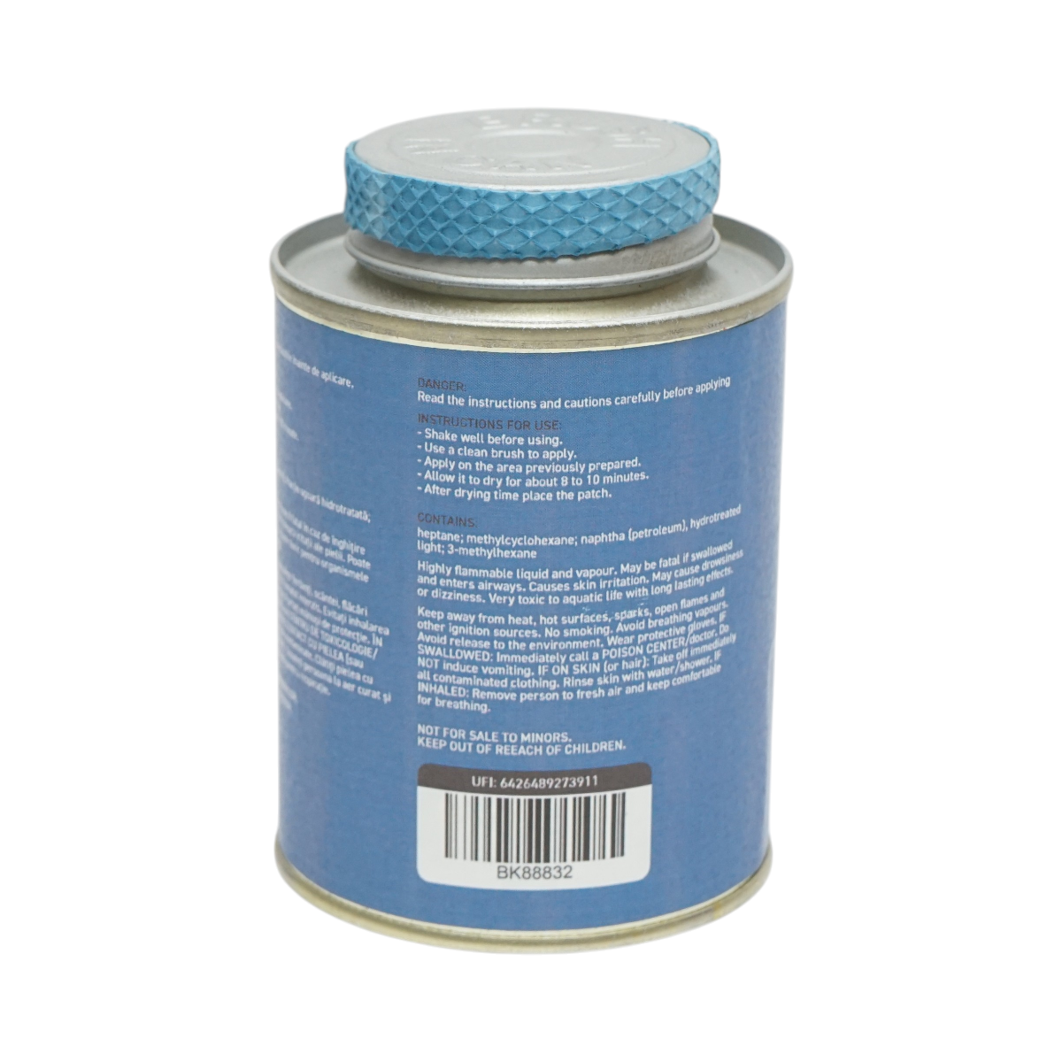 Adesivo blu per vulcanizzazione a freddo di toppe per pneumatici radiali e diagonali Maxibond Blue MB 250ml Breckner Germany - immagine 3