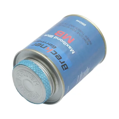 Adesivo blu per vulcanizzazione a freddo di toppe per pneumatici radiali e diagonali Maxibond Blue MB 250ml Breckner Germany - immagine 4