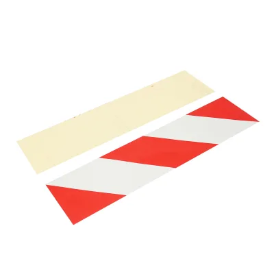 Adesivo riflettente a strisce rosse e bianche - immagine 3